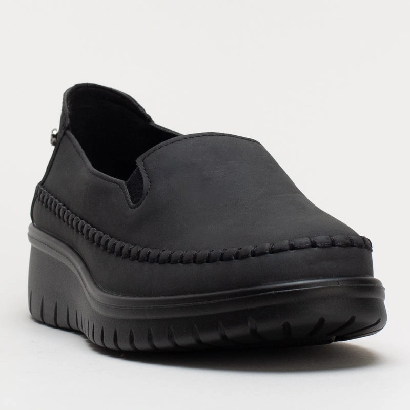 Pc Comfort Stitch Detail Wedge Shoe Hip Pain Flat Shoes