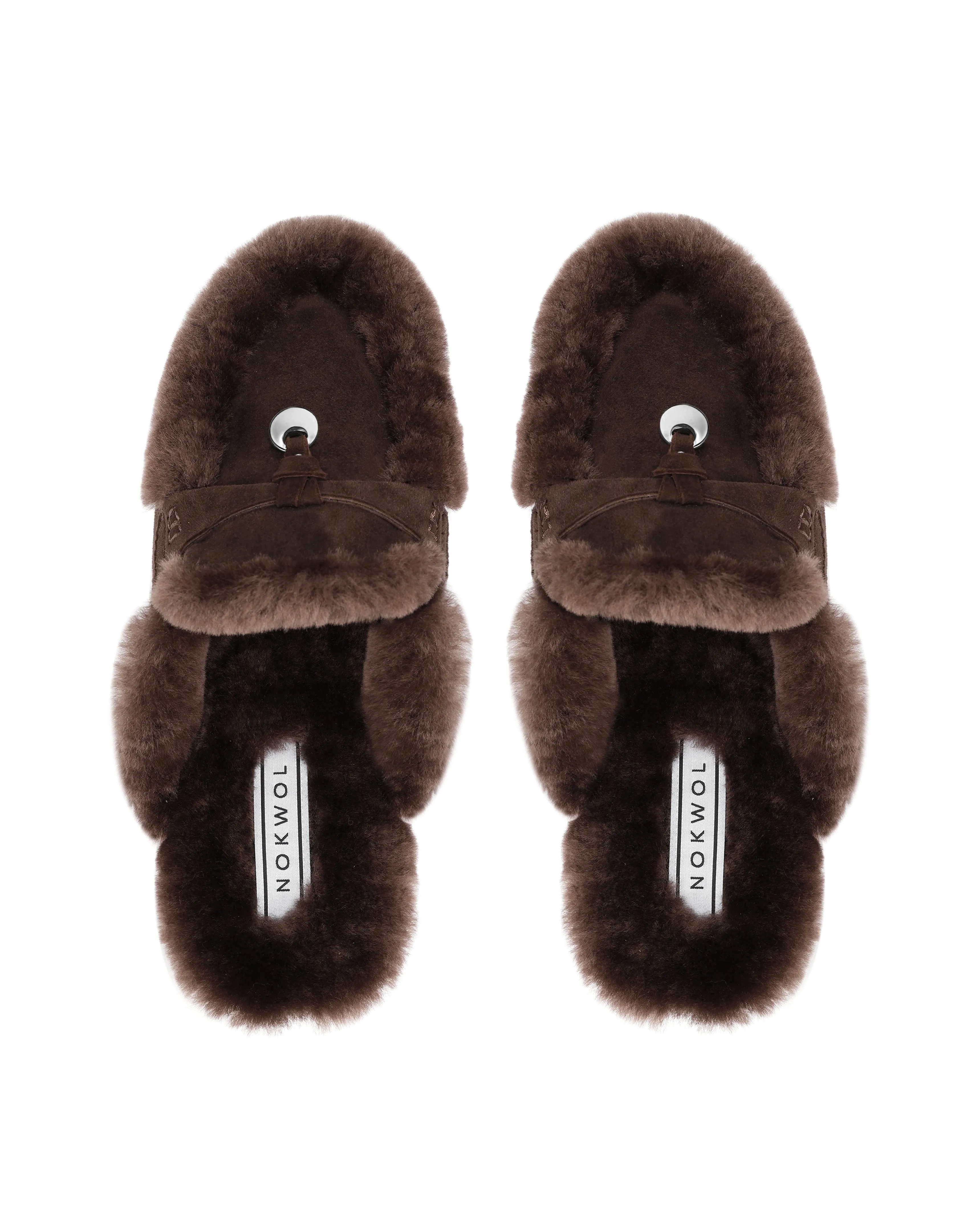 Jessie Fur Brown Suede North Star Sneakers