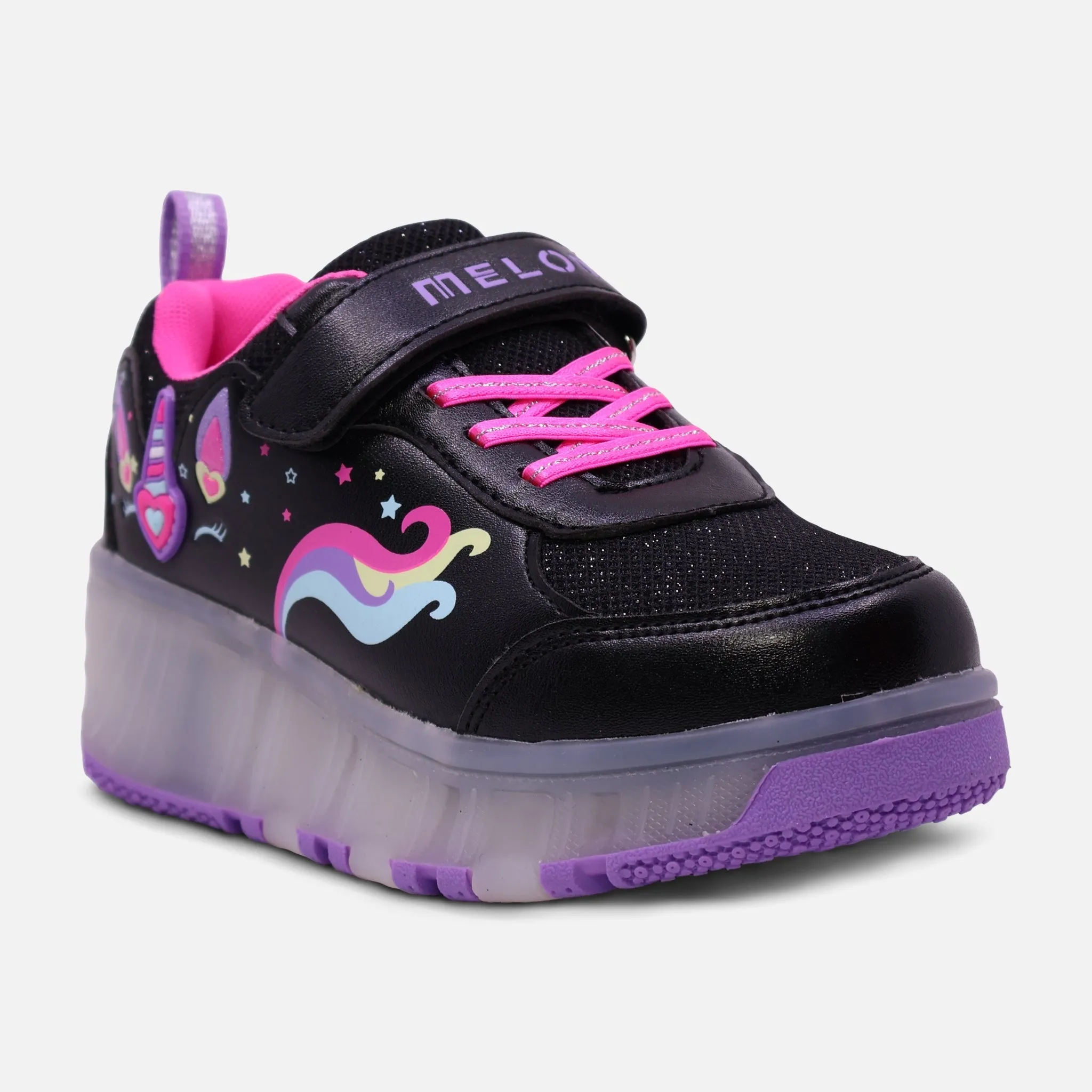 Running Shoes Made In America GIRLS WHEELS VELCRO LIGHTING SHOES