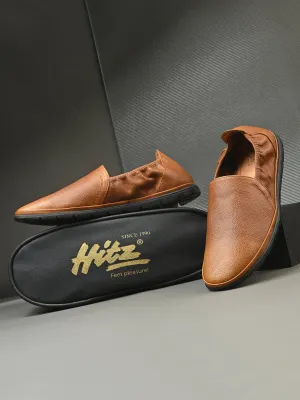 Leather Slip On Slip On Tennis Urban Leather Back Elastic Slip Ons