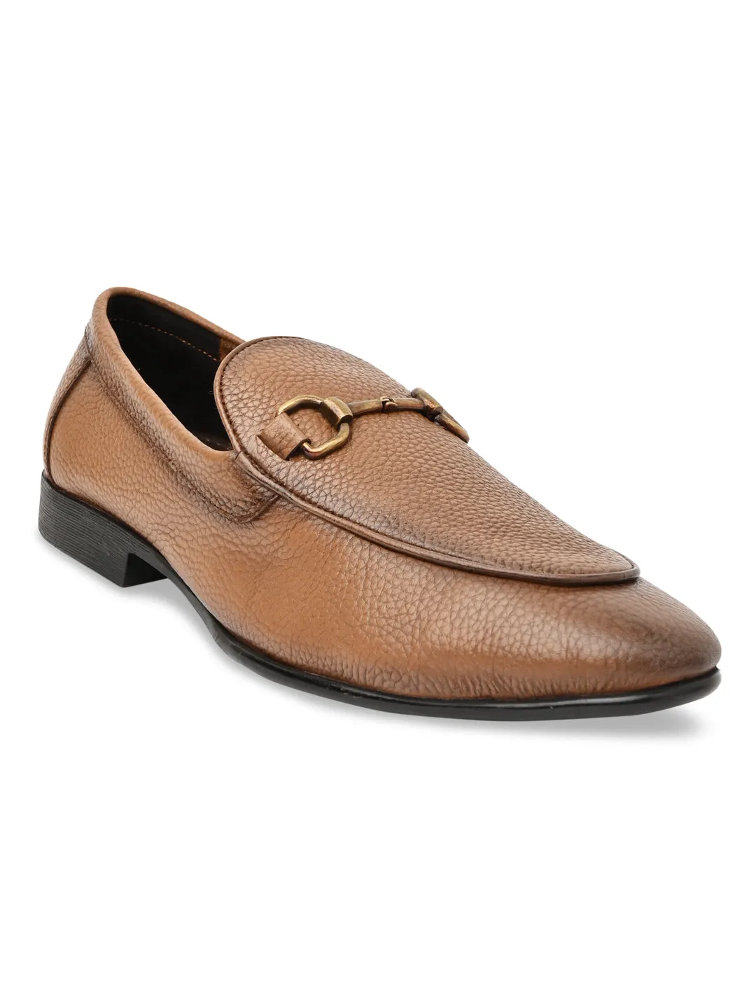 Oaxaca Slip.on Regal Tan Men Leather Buckled Formal Slip Ons