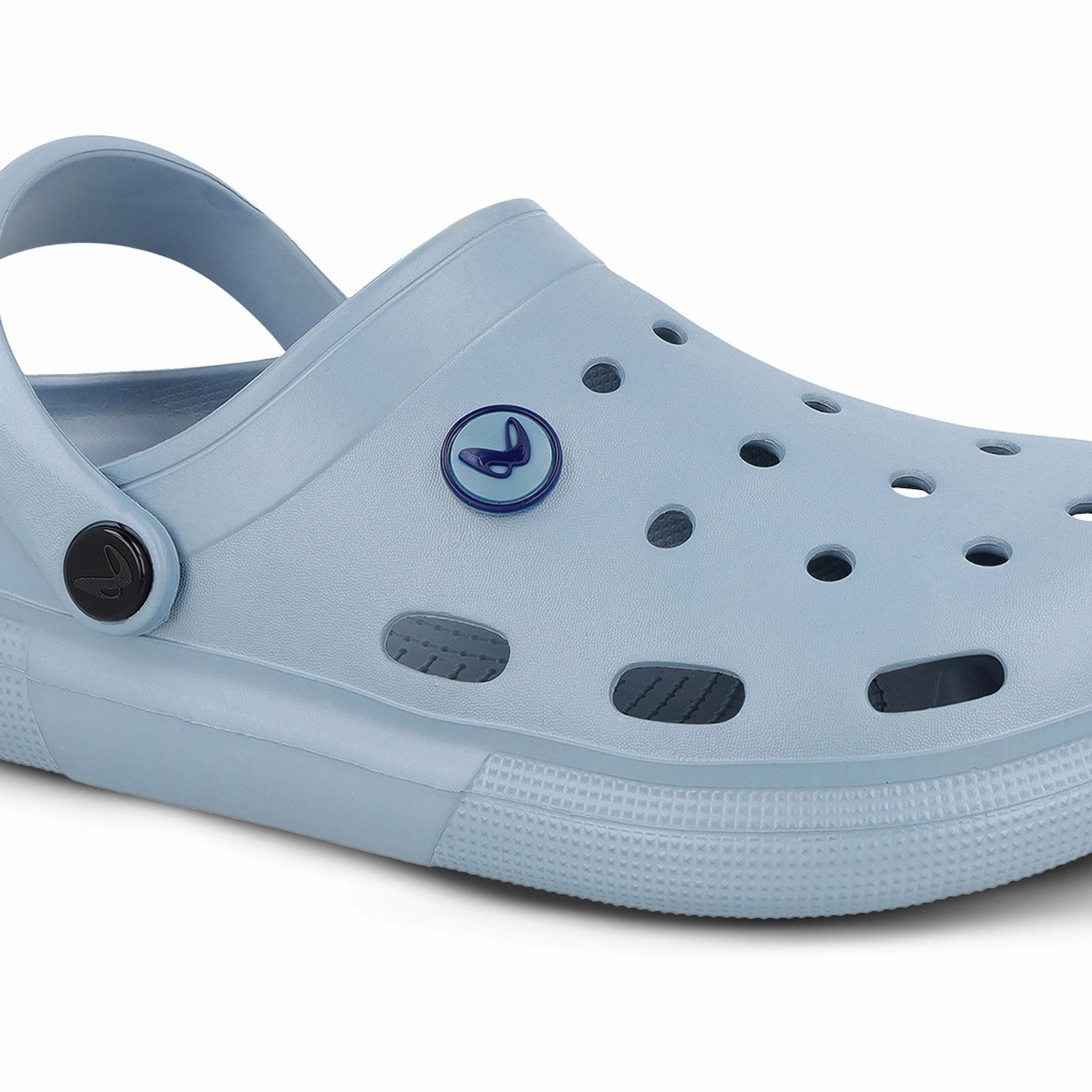 Men's Clogs  - WC4843 Aqua Blue Slip On Snakeskin Sneakers