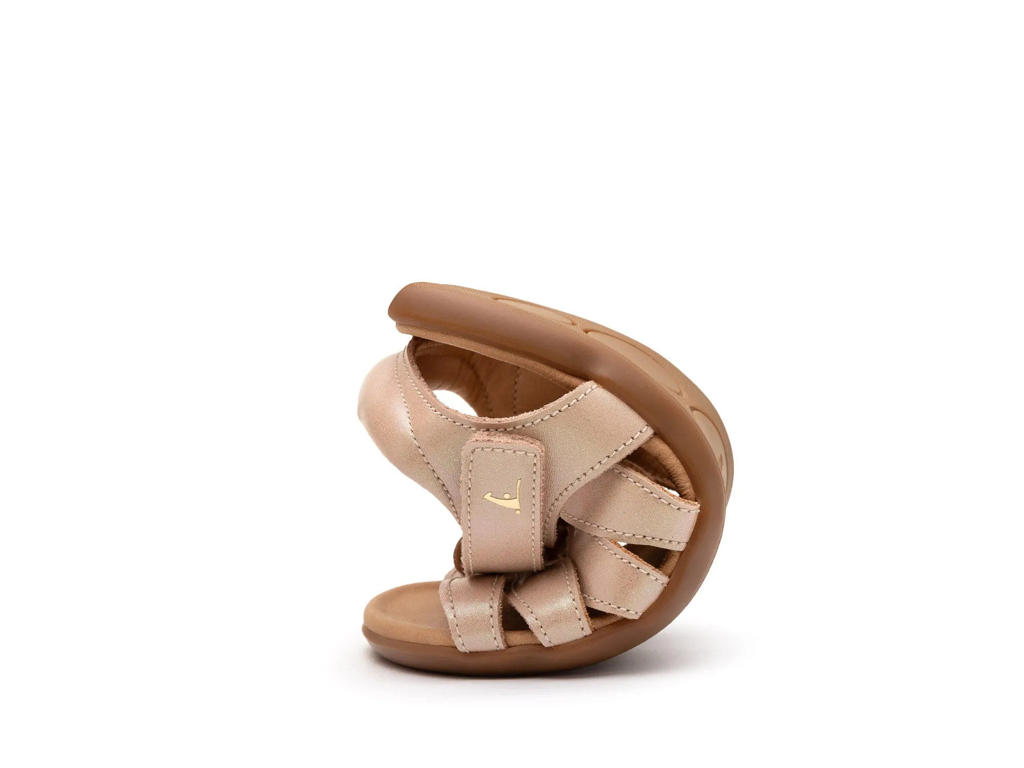 Tip Toey Joey Girl's Fern Sandals - Candy Dream Leather Sandals Slides