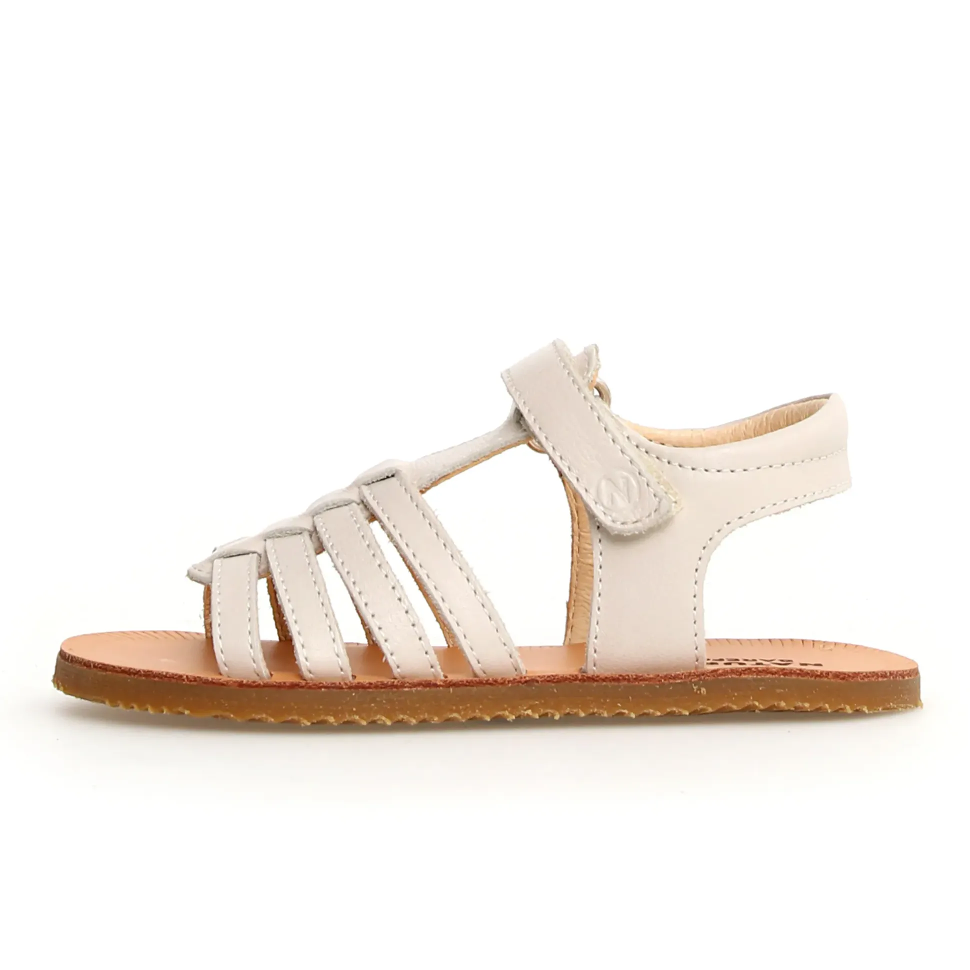 German Sandals Naturino Girl's Yogis Barefoot Sandals - Milk