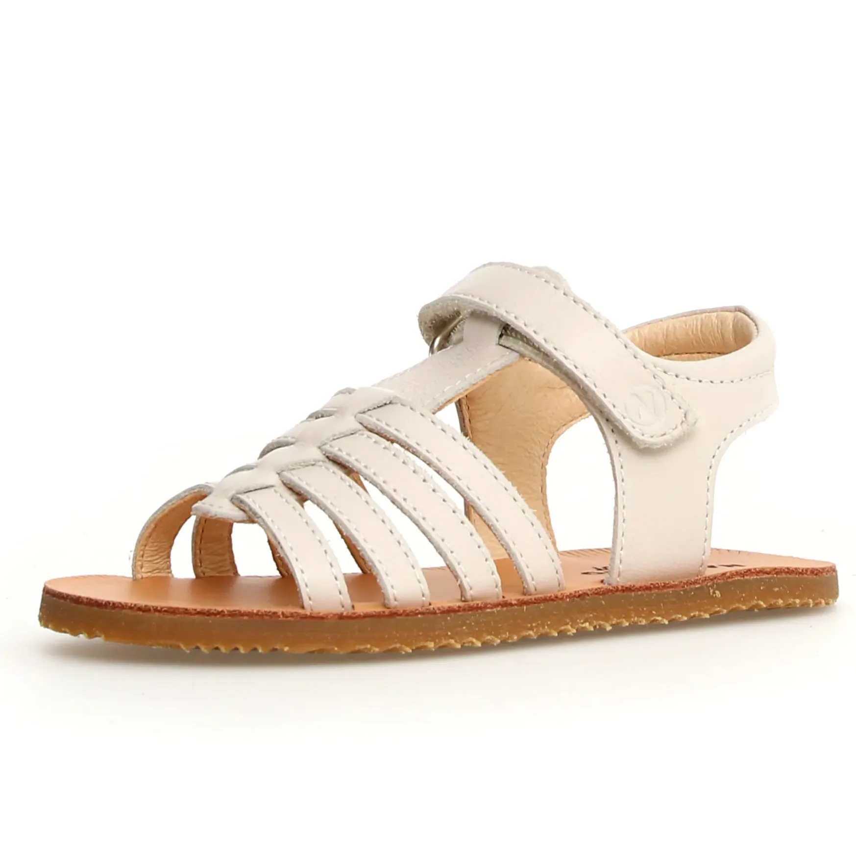 Moccasin Sandals Naturino Girl's Yogis Barefoot Sandals - Milk