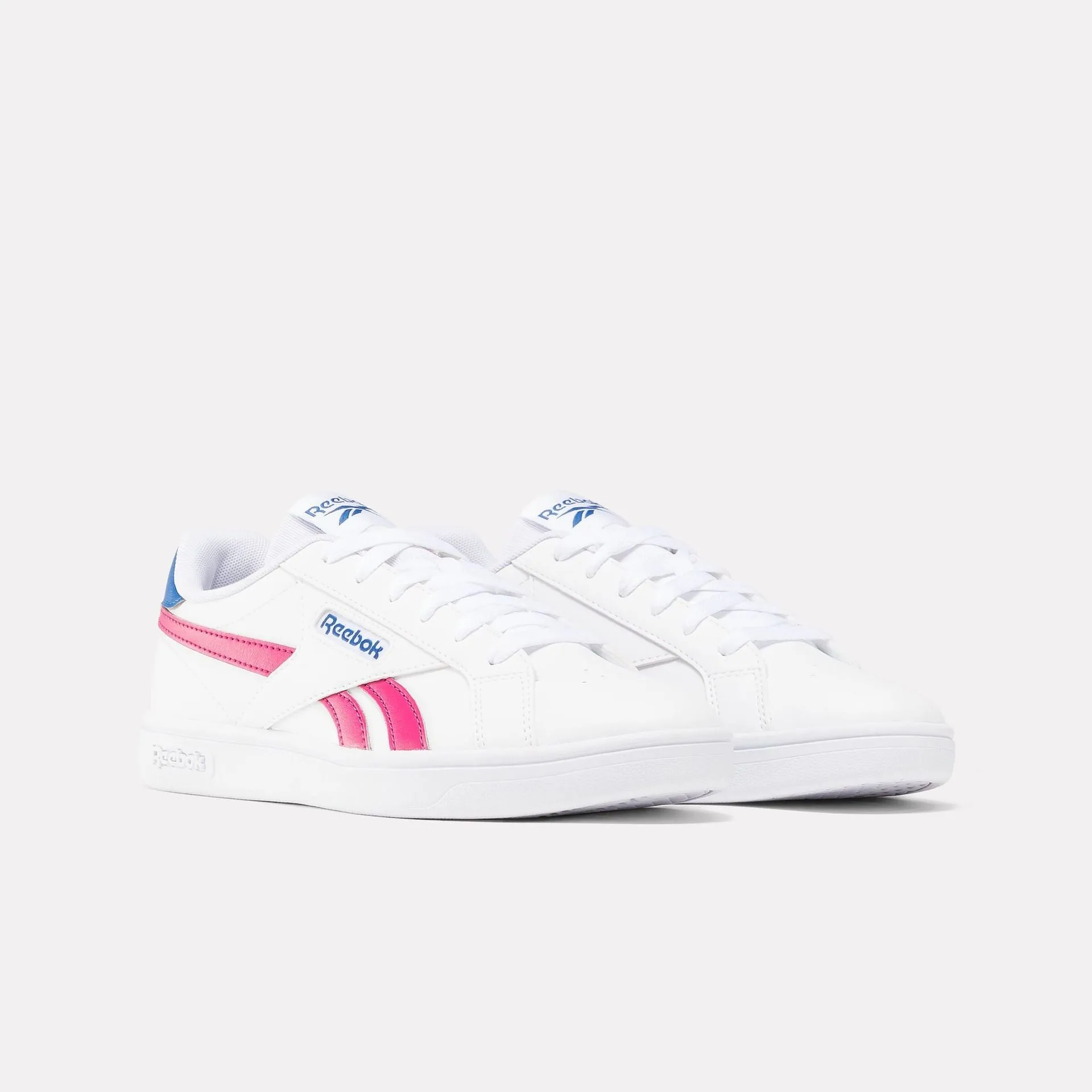 COURT RETRO - WHITE/PINK Flat Shoe Moulding