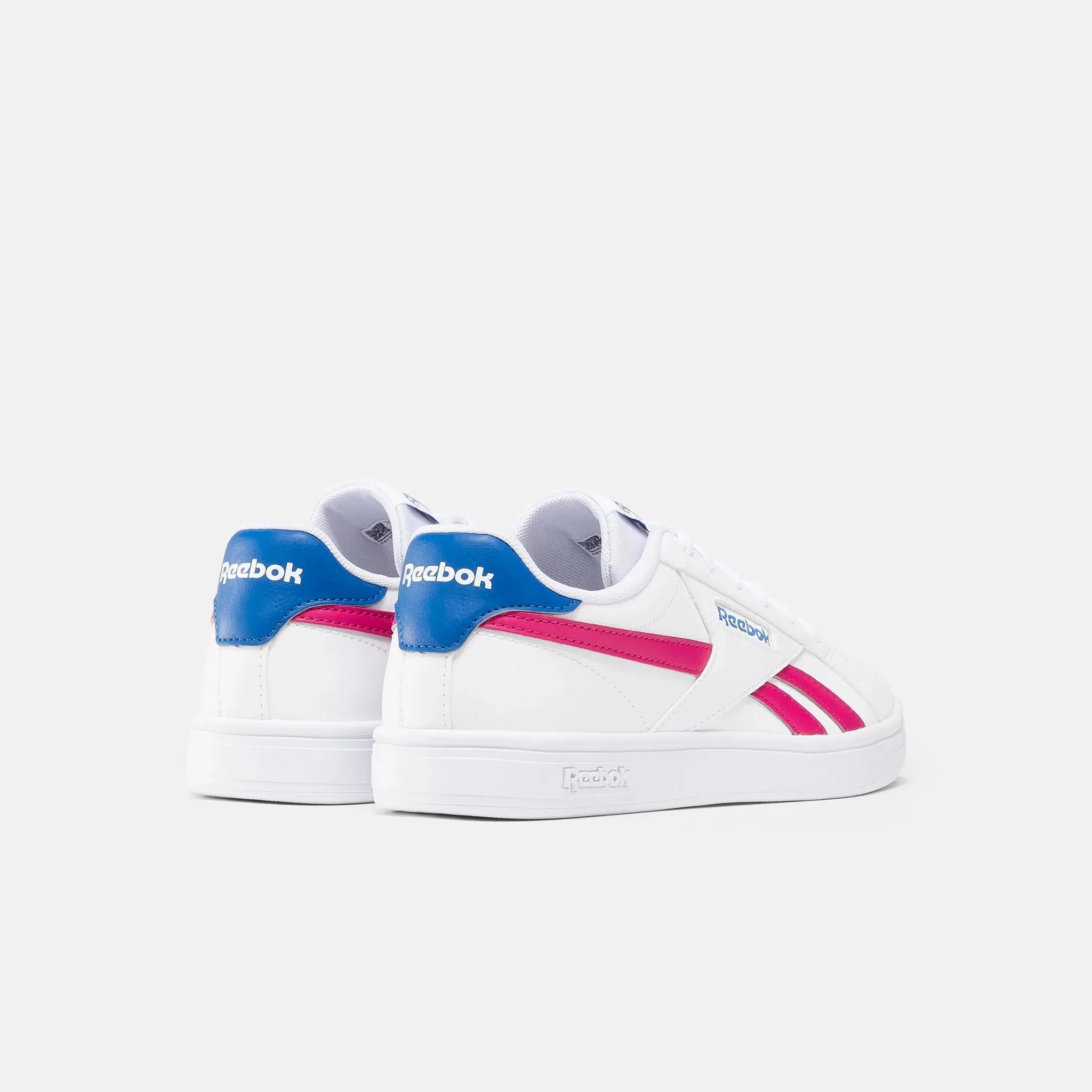 Flat Shoes And Back Pain COURT RETRO - WHITE/PINK