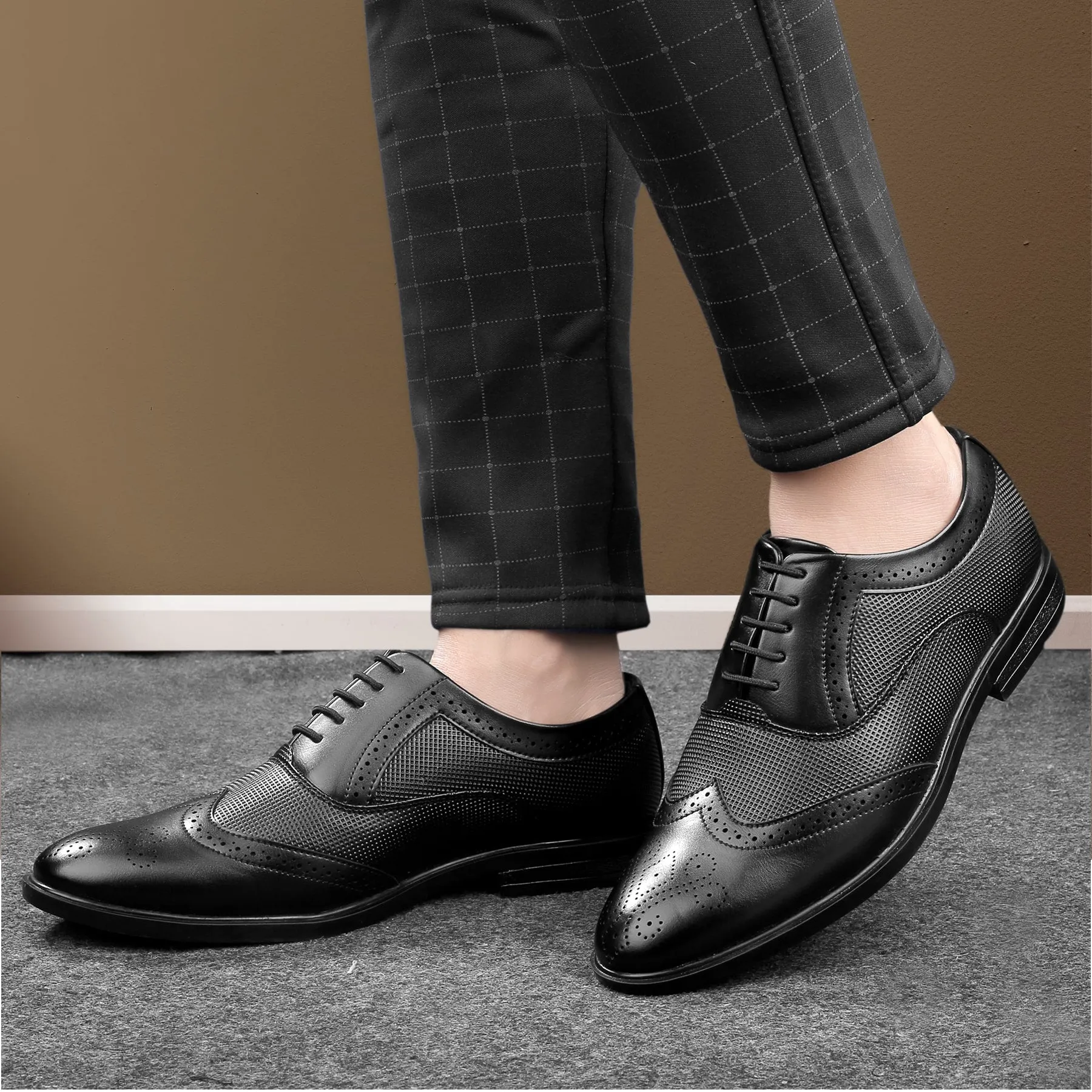 Oxford Casual Dress Shoes Bacca Bucci VICTORIA Formal Shoes with Superior Comfort | All Day Wear Office Or Party Lace-up Shoes