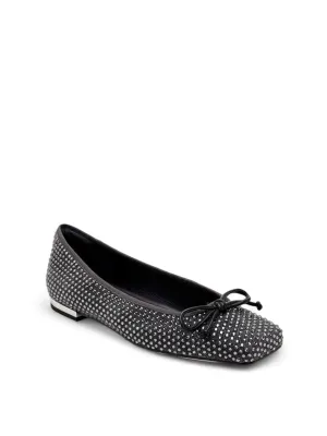 Tie Flats Shoes Crystal Chic Rhinestone Ballerina Flats