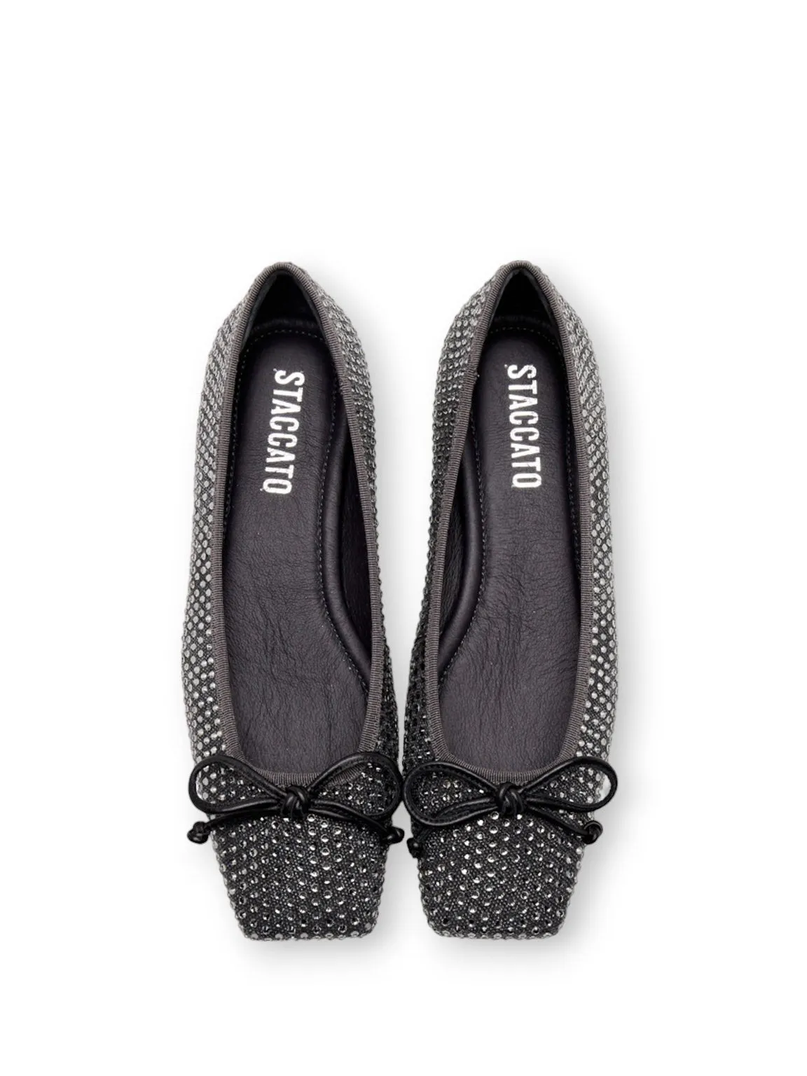 Support Running Shoes Crystal Chic Rhinestone Ballerina Flats