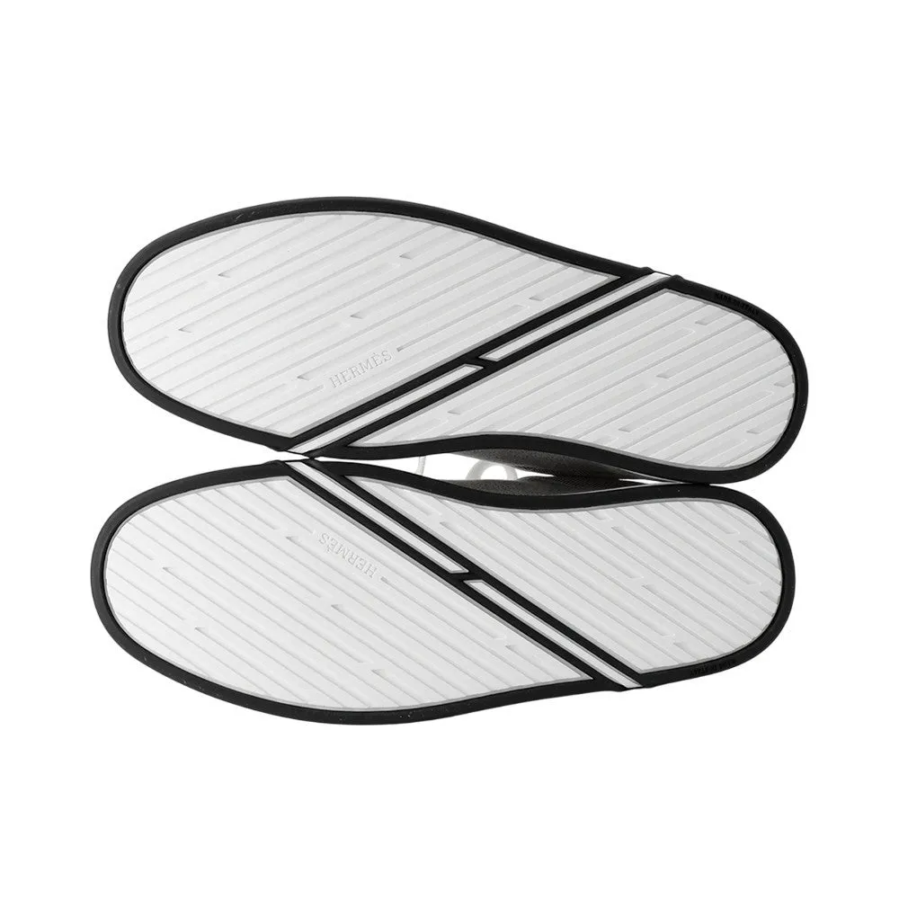 Best Sneakers For Bunions HERMES Sneakers Kid Plus Noir/White Toile H Calf Leather Chvre Velour Size 38