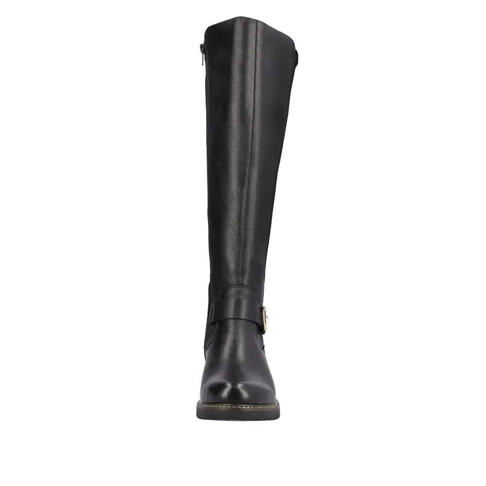Dr Marten Thigh Boots Remonte by Rieker Women's Aida Tall Boot - Black