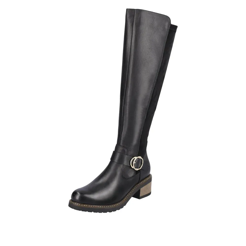 Wednesday Addams Boots Remonte by Rieker Women's Aida Tall Boot - Black
