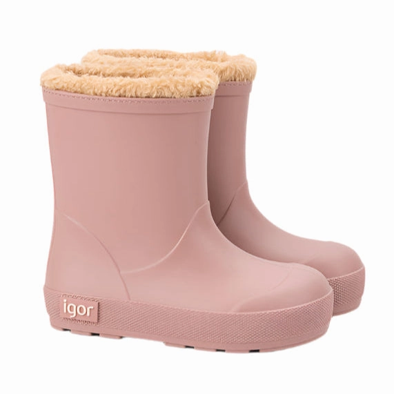 Igor Girl's Yogi Borreguito Rain Boots - Rosa Hoffman Pac Boots