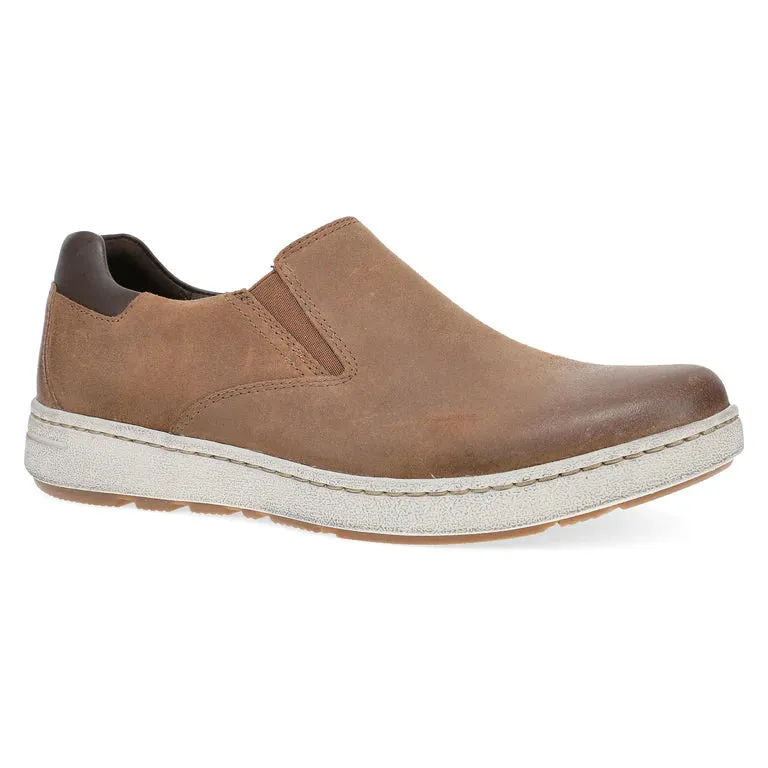 'DANSKO' Men's Trent Slip-Ons - Brown Slip On Waterproof Work Shoes