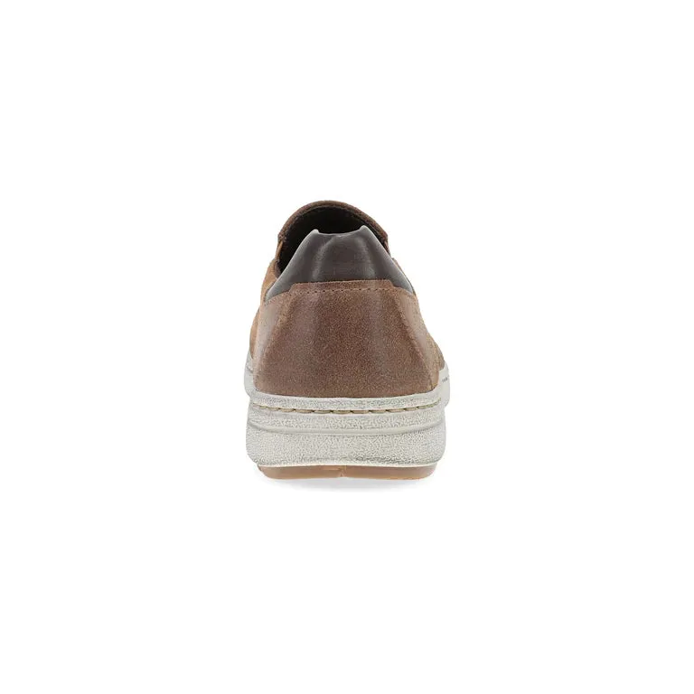 'DANSKO' Men's Trent Slip-Ons - Brown Loafer Slip Ons