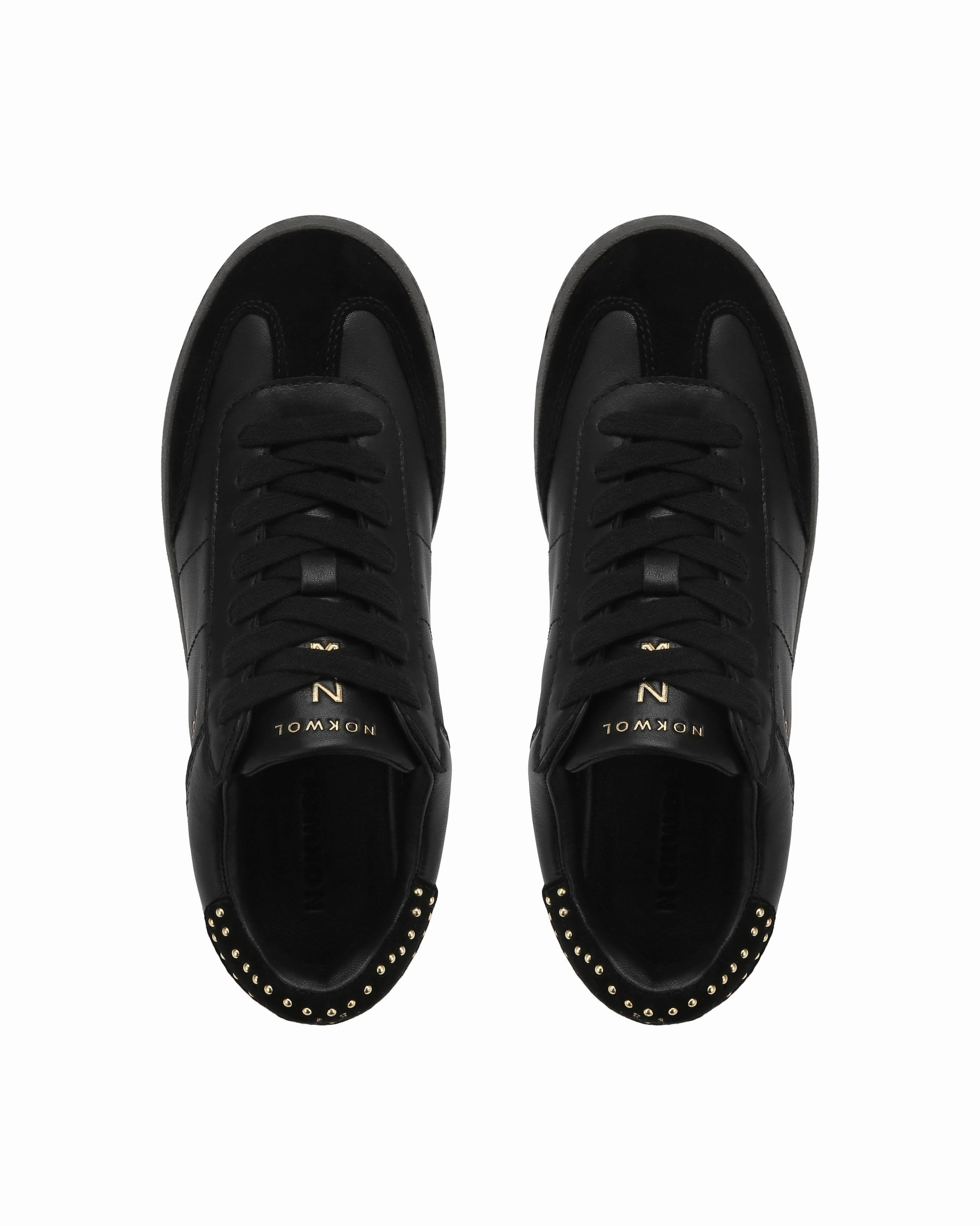 Dasha Black Leather Xelero Sneakers