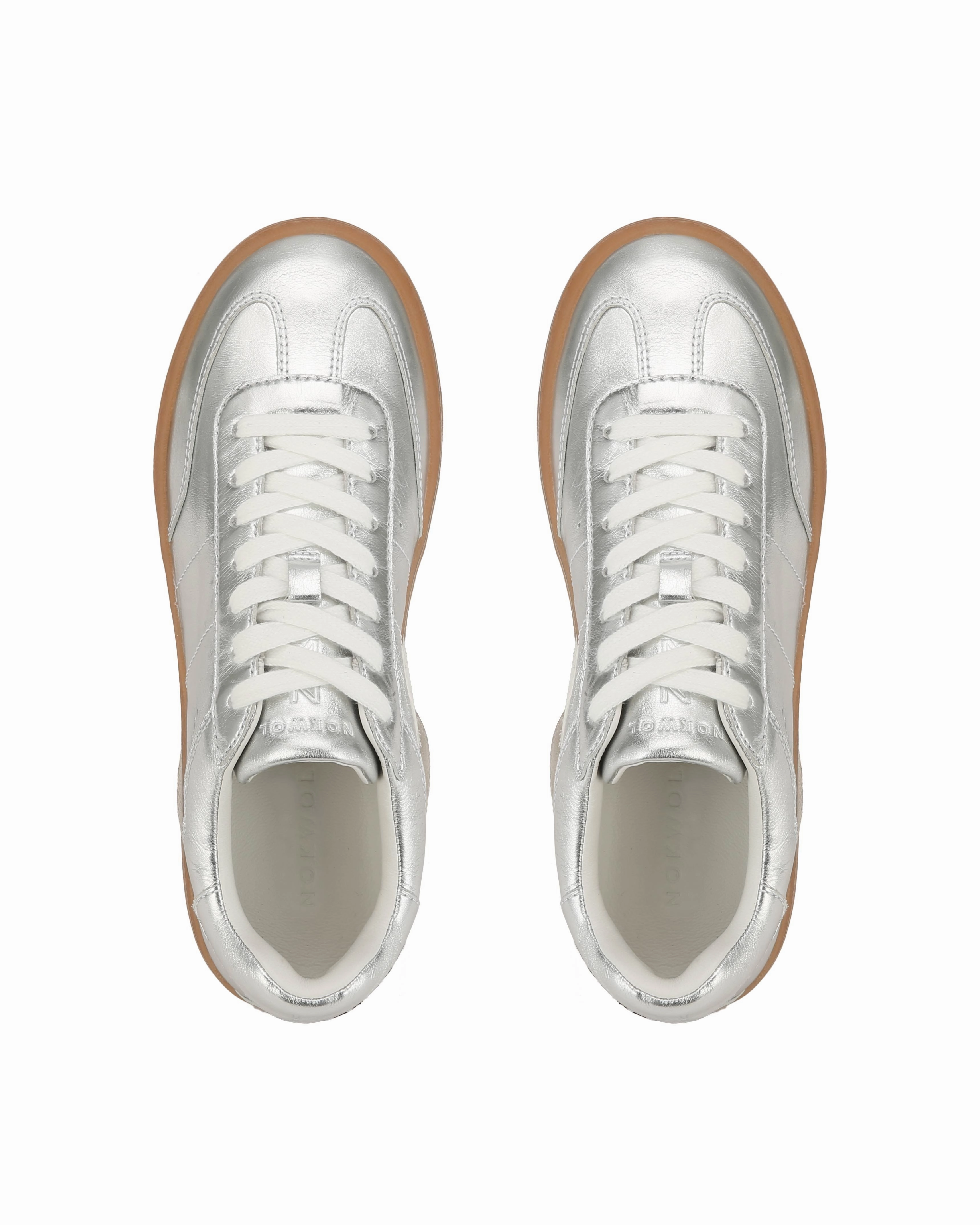 Dasha Silver Crinkle Leather Cute Dresses To Wear With Sneakers