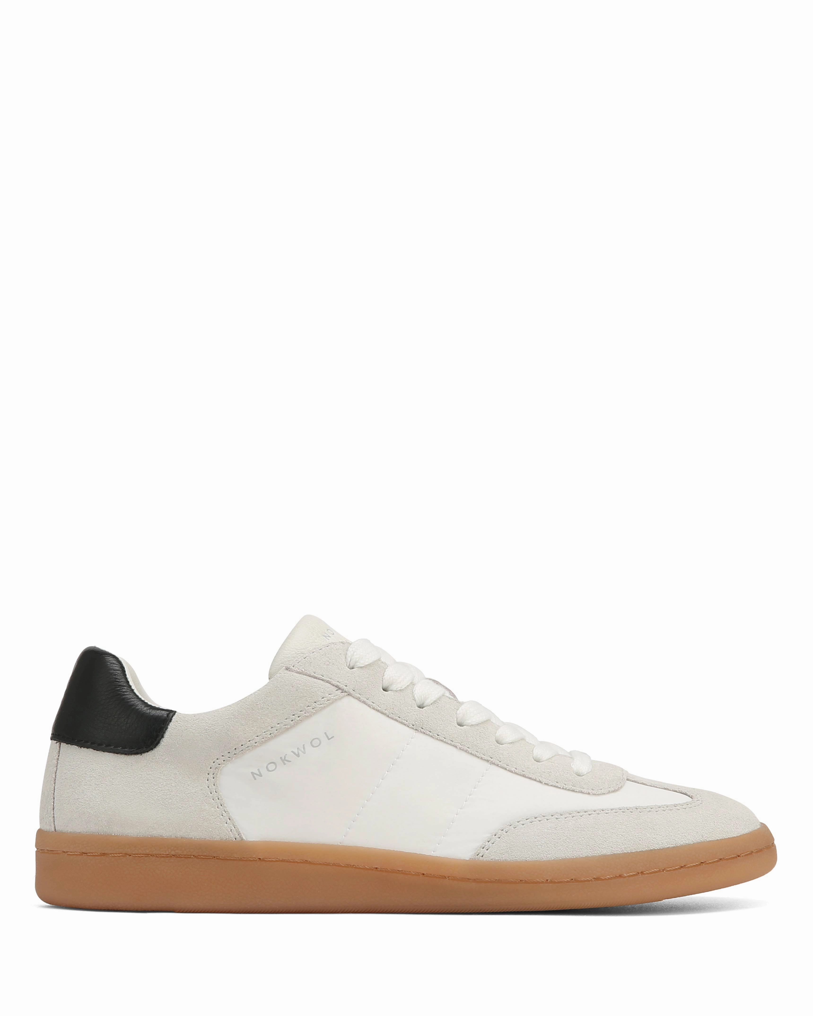 Dasha White Nylon Spalding Sneakers