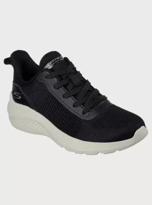 Safety Shoes For Flat Feet SKECHERS BOBS SPORT SQUAD WAVES  - 117470 - BLK