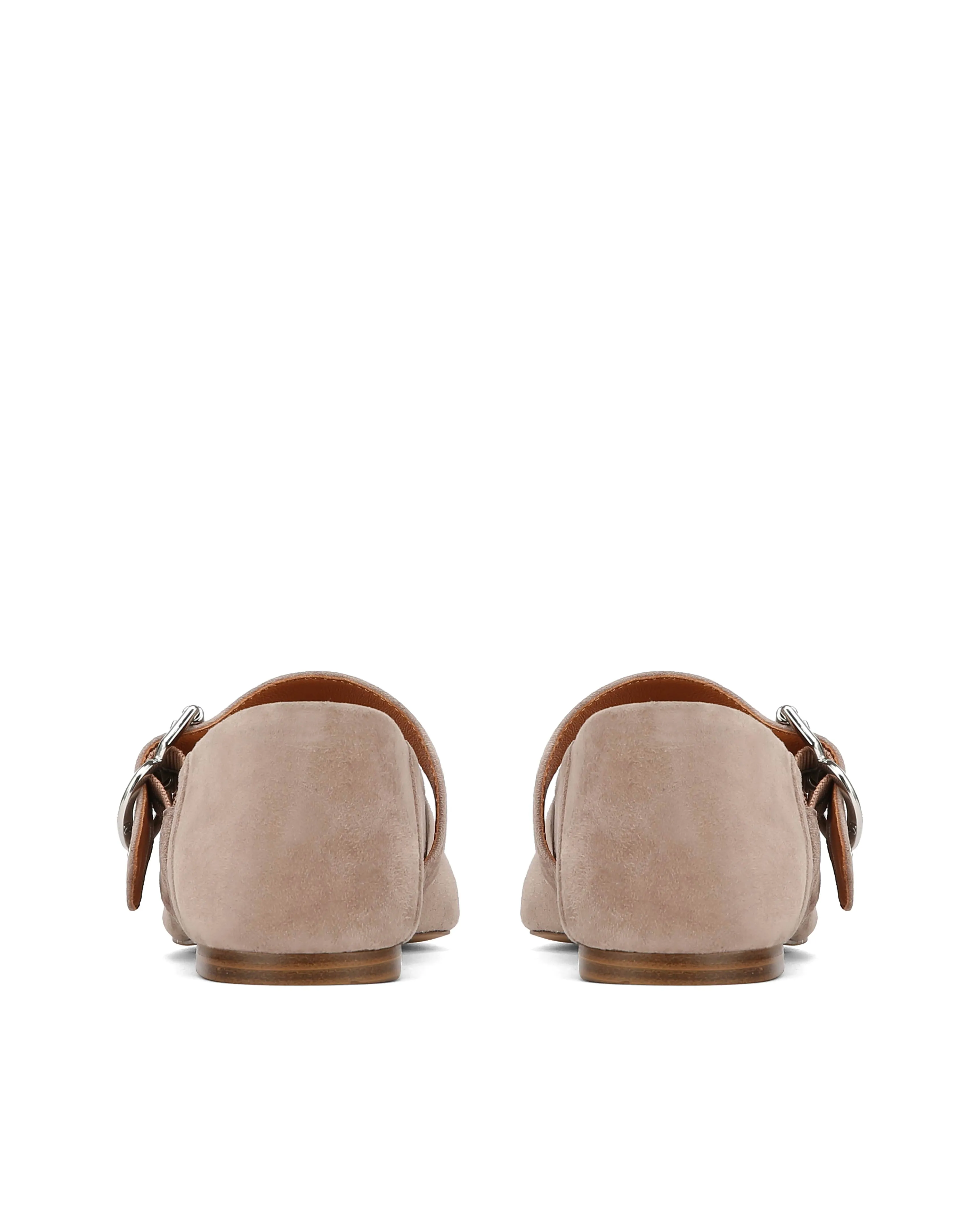 Wide Toe Box Sandals Jiso Fawn Suede