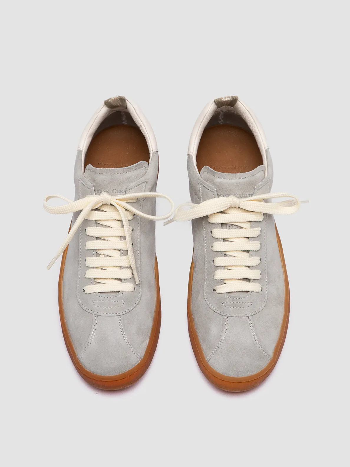 DESTINY 101 - Grey Leather and Suede Sneakers Wingtip Dress Sneakers