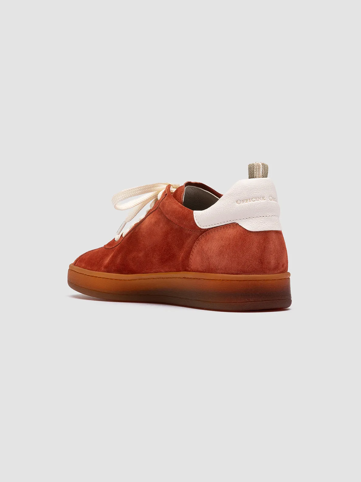 Hola Sneakers DESTINY 101 - Red Leather and Suede Sneakers