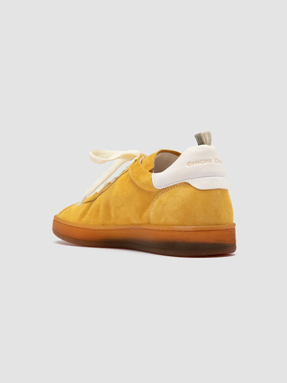 DESTINY 101 - Yellow Leather and Suede Low Top Sneakers Shoes & Sneakers