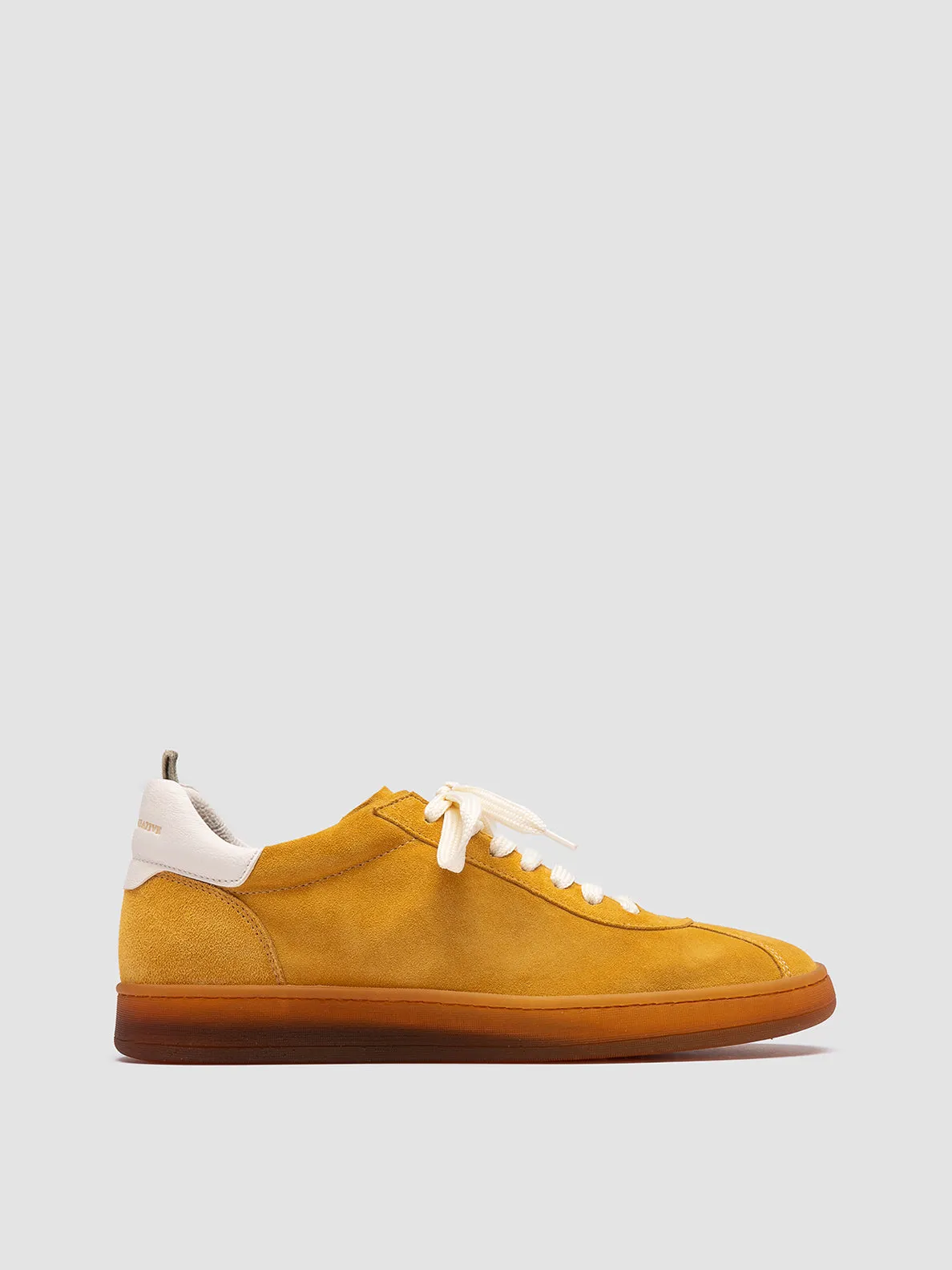DESTINY 101 - Yellow Leather and Suede Sneakers Baby Sneakers