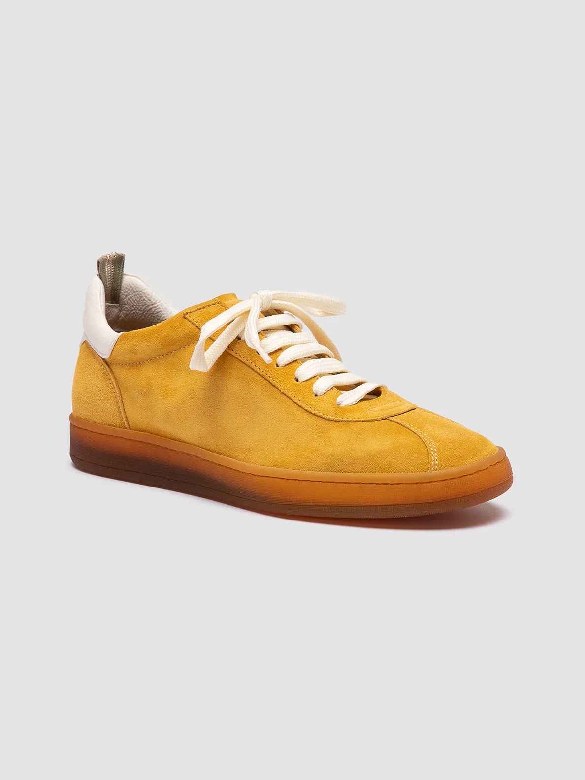 DESTINY 101 - Yellow Leather and Suede Sneakers Club C 85 Vintage Sneakers