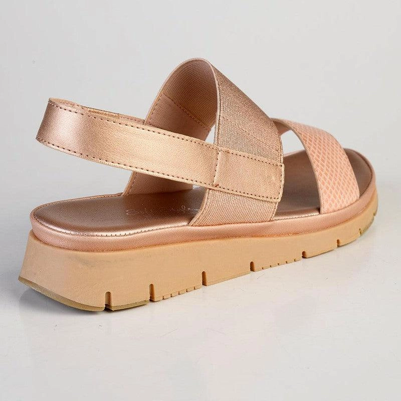 Soft Style By Hush Puppies Tegan Wedge Sandal - Rose Gold Spider Man Slip Ons