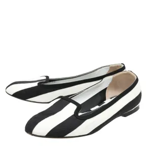 Dolce & Gabbana Bicolor Striped Ballerina Flats 35 Cute Flat Wedding Shoes