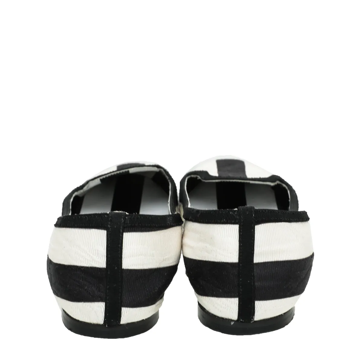 Dolce & Gabbana Bicolor Striped Ballerina Flats 35 Flat Futsal Shoes