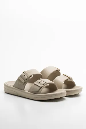 Puma Tazon 6 Fracture Fm Cross Trainer Shoe Double Band Slides Natural