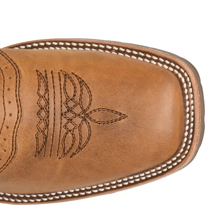 'Double H' Men's 11" Durant SR Western Square Toe - Brown