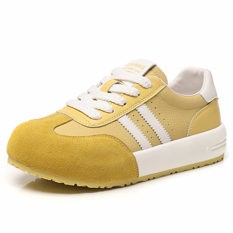 Women's Fashion Breathable Leather Training Casual Sneakers Best Training Running Shoes 2024