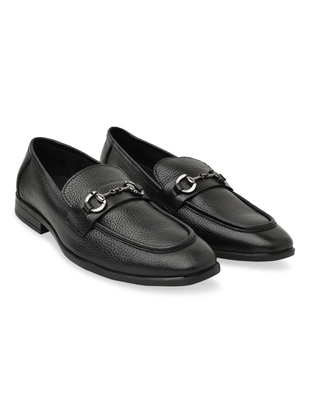 Slip-on House Shoes Regal Black Men Leather Buckled Formal Slip Ons