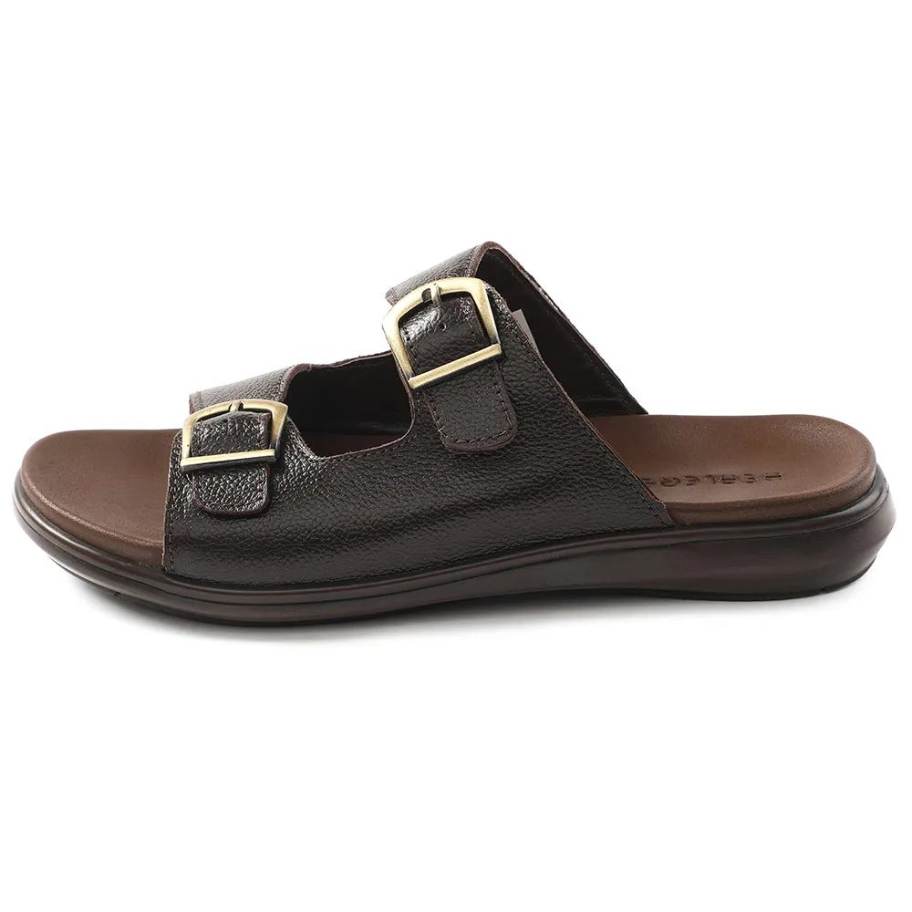 Healers Brown Casual Sandal For Men MDL-11E By Liberty Bokyna Sandals