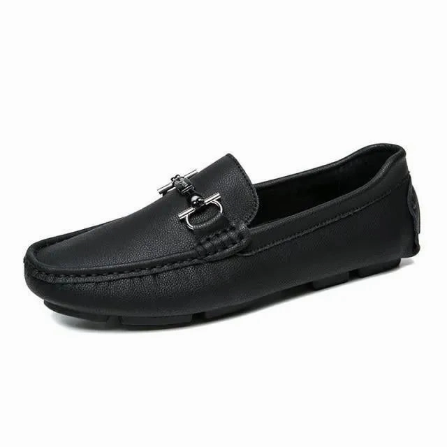 Ferragamo Cosimo Loafers Casual Leather Driving Shoes For Men