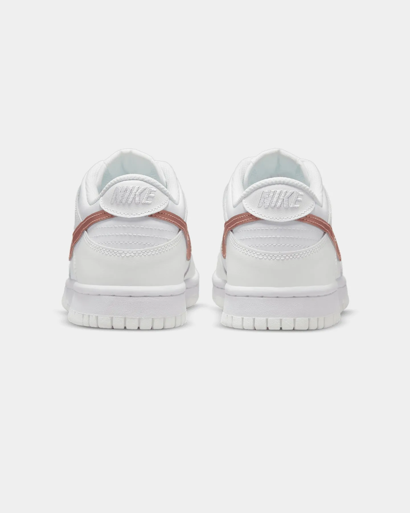 Nike Kids' Nike Dunk Low "White Pink" White/Metallic Red Nike Shoes For Wide Feet
