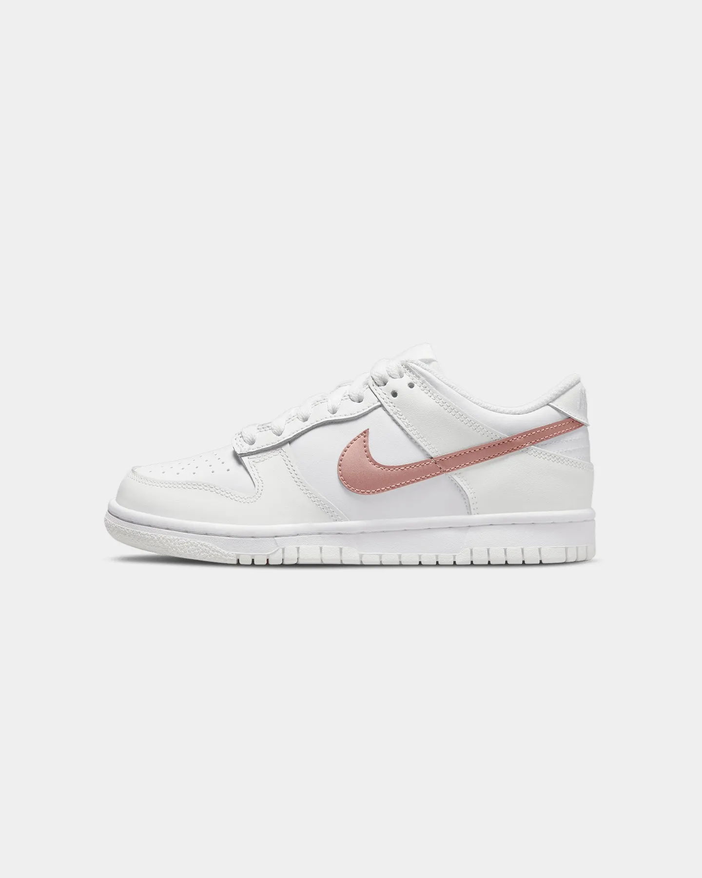 Nike Kids' Nike Dunk Low "White Pink" White/Metallic Red Best Nike Shoes