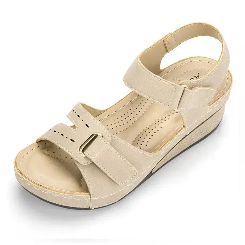 Flap Wedge Sandal Shoes Sandals With Ring Toe