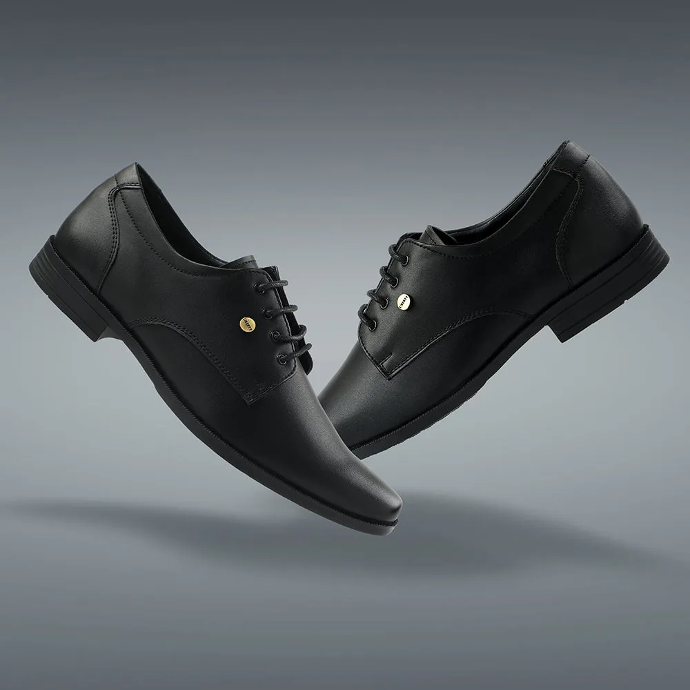 Fortune Black Formal Lacing Derby Shoes For Men BENSTOCK1E By Liberty European Men's Dress Shoes