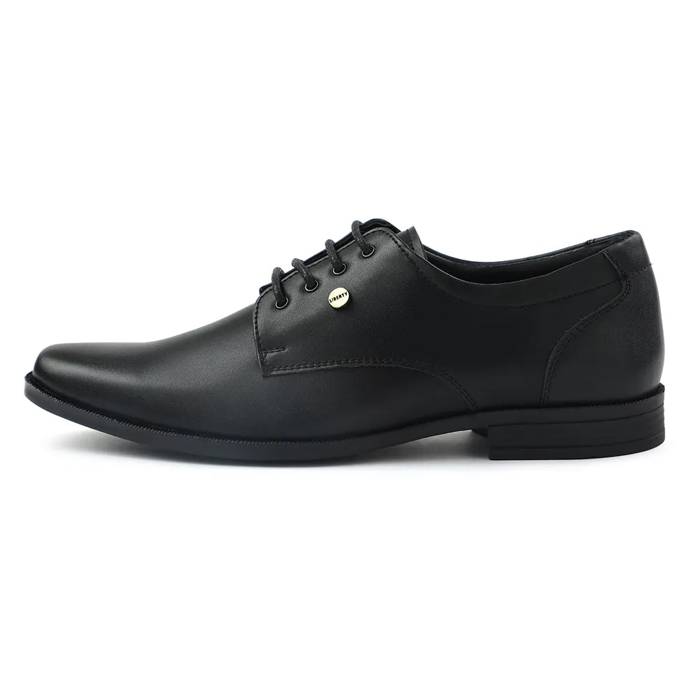 Comfortable Dress Shoes For Work Fortune Black Formal Lacing Derby Shoes For Men BENSTOCK1E By Liberty
