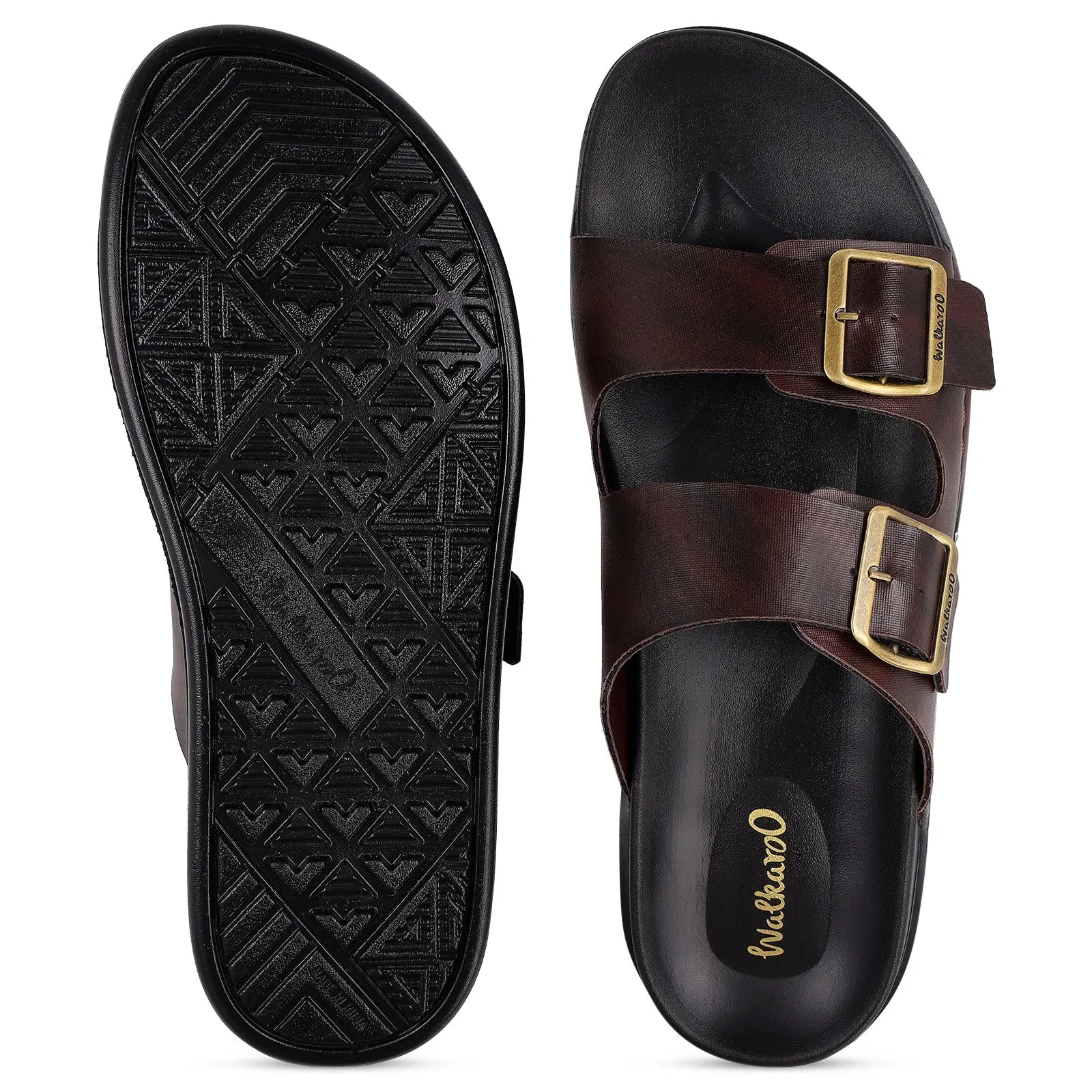 Dressy Flat Sandals Wedding Men's Daily Wear Comfort Sandals - WE1337 Black
