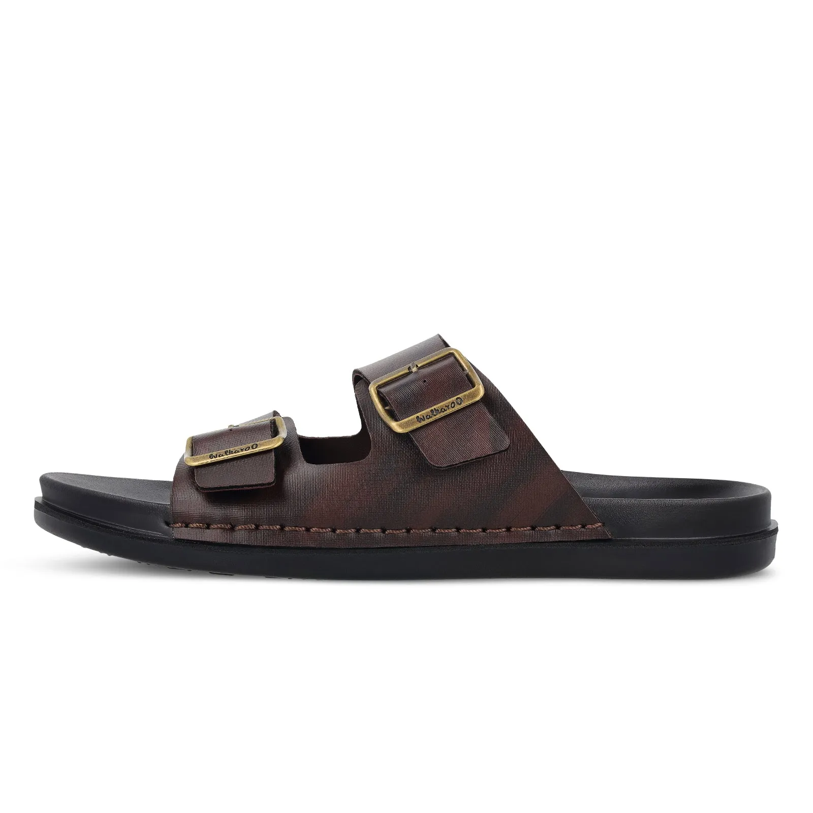 Men's Daily Wear Comfort Sandals - WE1337 Black Walking Sandals With Arch Support