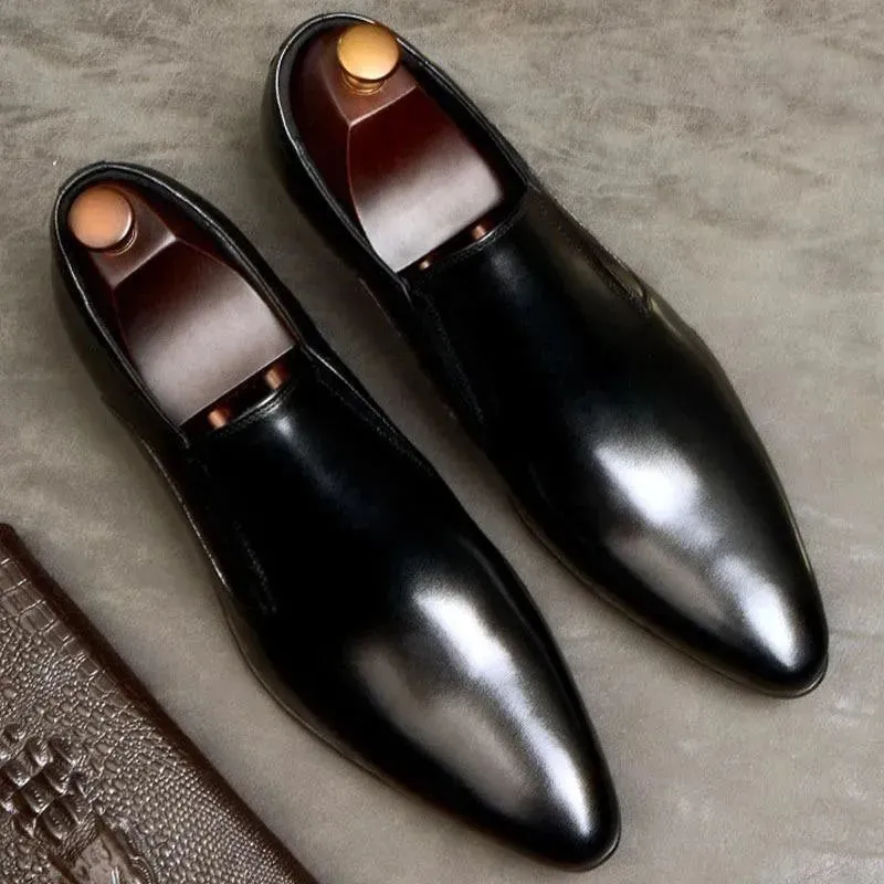 Literide Work Slip-on Men  Dress Shoes -  Valentino Italian Shoes