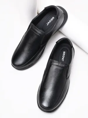 Regal Black Men Comfort Leather Slip Ons Non Slip Shoes On Sale