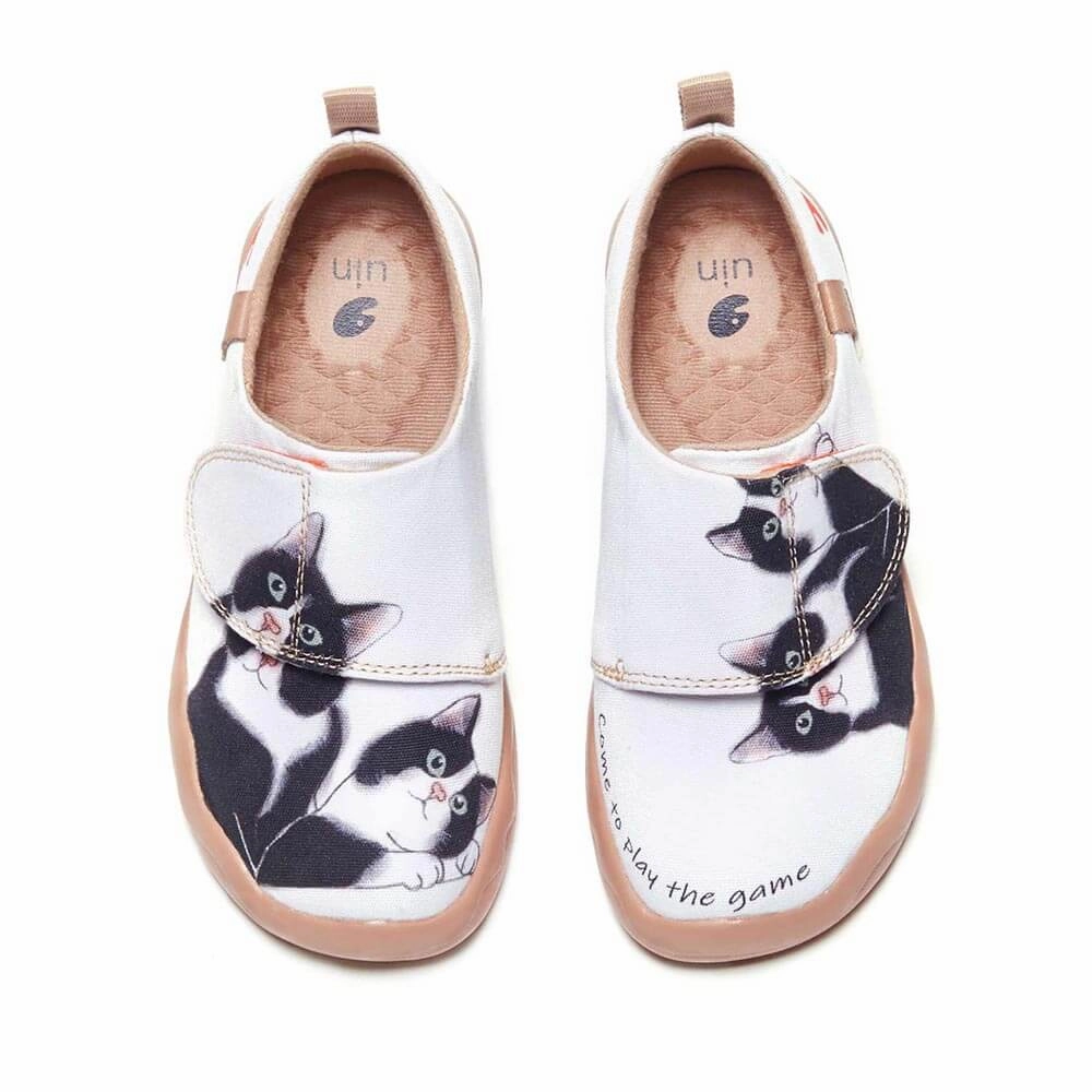 Milky Kitty Kid Comfort Walking Sneakers
