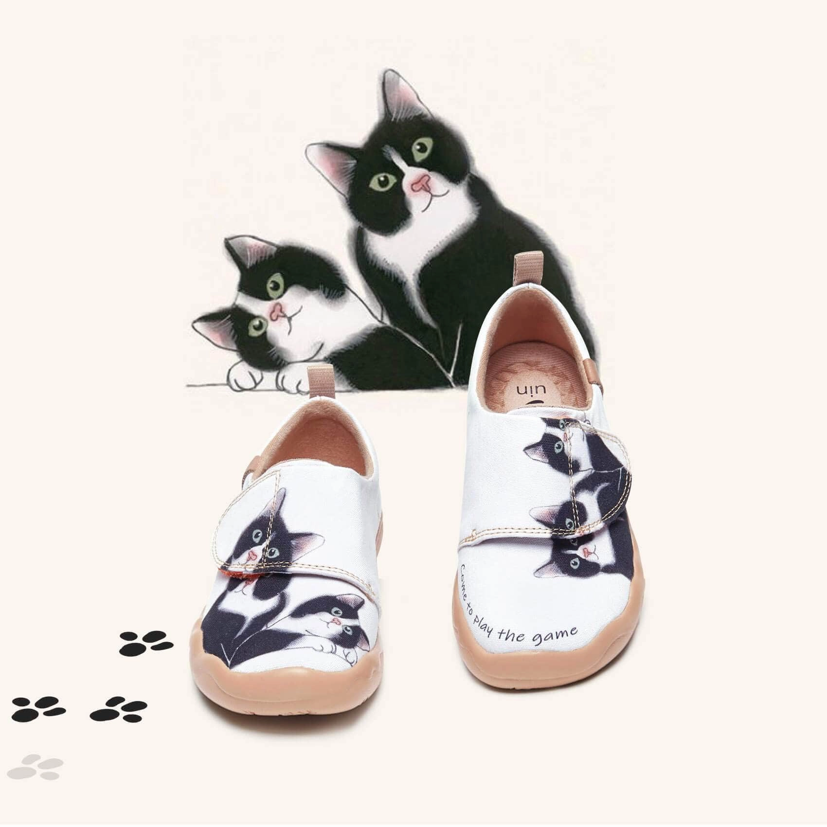 Flat Feet Sneakers Milky Kitty Kid